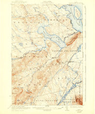 Brassua Lake Maine Historical topographic map, 1:62500 scale, 15 X 15 Minute, Year 1923