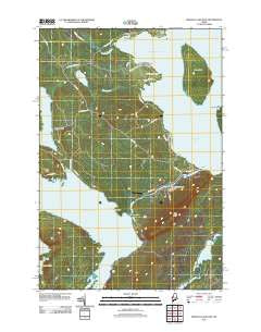 Brassua Lake East Maine Historical topographic map, 1:24000 scale, 7.5 X 7.5 Minute, Year 2011