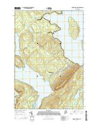 Brassua Lake East Maine Current topographic map, 1:24000 scale, 7.5 X 7.5 Minute, Year 2014