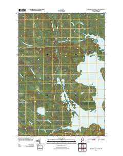 Brassua Lake West Maine Historical topographic map, 1:24000 scale, 7.5 X 7.5 Minute, Year 2011