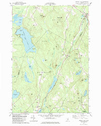 Brewer Lake Maine Historical topographic map, 1:24000 scale, 7.5 X 7.5 Minute, Year 1982