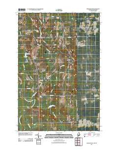 Bridgewater Maine Historical topographic map, 1:24000 scale, 7.5 X 7.5 Minute, Year 2011