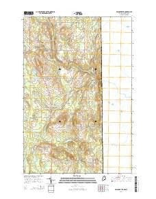 Bridgewater Maine Current topographic map, 1:24000 scale, 7.5 X 7.5 Minute, Year 2014