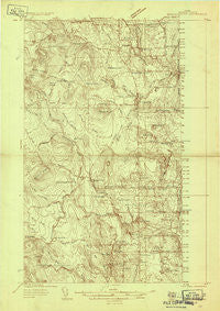 Bridgewater Maine Historical topographic map, 1:48000 scale, 15 X 15 Minute, Year 1934