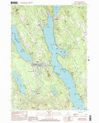 Bridgton Maine Historical topographic map, 1:24000 scale, 7.5 X 7.5 Minute, Year 2000