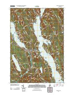 Bridgton Maine Historical topographic map, 1:24000 scale, 7.5 X 7.5 Minute, Year 2011