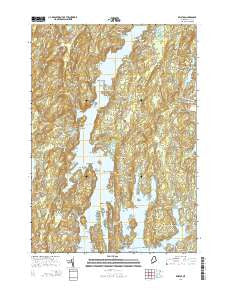 Bristol Maine Current topographic map, 1:24000 scale, 7.5 X 7.5 Minute, Year 2014