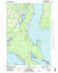 Brooklin Maine Historical topographic map, 1:24000 scale, 7.5 X 7.5 Minute, Year 1981