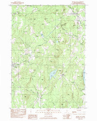 Brooks East Maine Historical topographic map, 1:24000 scale, 7.5 X 7.5 Minute, Year 1982