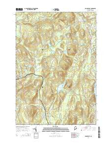 Brooks East Maine Current topographic map, 1:24000 scale, 7.5 X 7.5 Minute, Year 2014