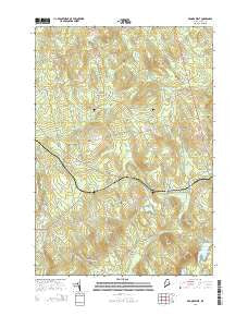 Brooks West Maine Current topographic map, 1:24000 scale, 7.5 X 7.5 Minute, Year 2014