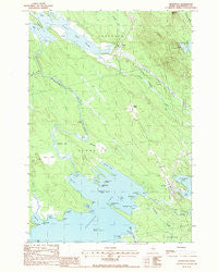 Brookton Maine Historical topographic map, 1:24000 scale, 7.5 X 7.5 Minute, Year 1988