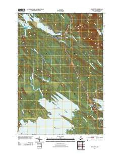 Brookton Maine Historical topographic map, 1:24000 scale, 7.5 X 7.5 Minute, Year 2011