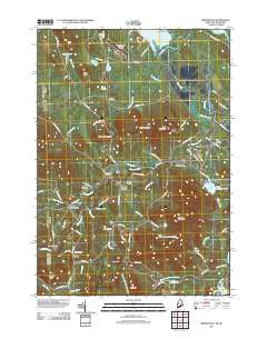 Brownfield Maine Historical topographic map, 1:24000 scale, 7.5 X 7.5 Minute, Year 2011