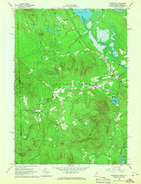 Brownfield Maine Historical topographic map, 1:24000 scale, 7.5 X 7.5 Minute, Year 1964