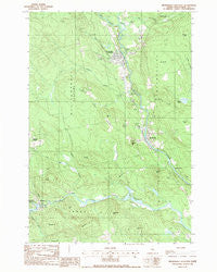 Brownville Junction Maine Historical topographic map, 1:24000 scale, 7.5 X 7.5 Minute, Year 1988
