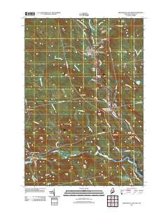 Brownville Junction Maine Historical topographic map, 1:24000 scale, 7.5 X 7.5 Minute, Year 2011
