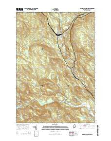Brownville Junction Maine Current topographic map, 1:24000 scale, 7.5 X 7.5 Minute, Year 2014