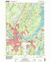 Brunswick Maine Historical topographic map, 1:24000 scale, 7.5 X 7.5 Minute, Year 1996
