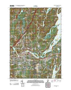 Brunswick Maine Historical topographic map, 1:24000 scale, 7.5 X 7.5 Minute, Year 2011