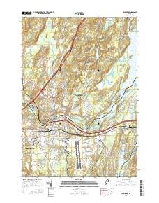 Brunswick Maine Current topographic map, 1:24000 scale, 7.5 X 7.5 Minute, Year 2014