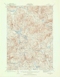 Bryant Pond Maine Historical topographic map, 1:62500 scale, 15 X 15 Minute, Year 1911