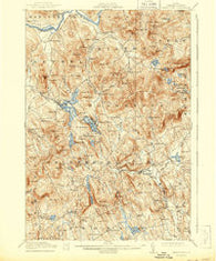 Bryant Pond Maine Historical topographic map, 1:62500 scale, 15 X 15 Minute, Year 1914