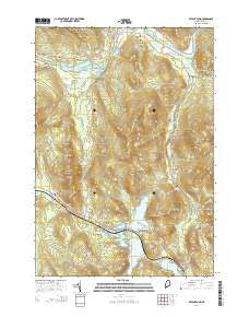 Bryant Pond Maine Current topographic map, 1:24000 scale, 7.5 X 7.5 Minute, Year 2014