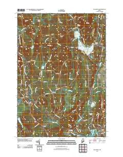 Buckfield Maine Historical topographic map, 1:24000 scale, 7.5 X 7.5 Minute, Year 2011