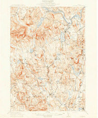 Buckfield Maine Historical topographic map, 1:62500 scale, 15 X 15 Minute, Year 1913