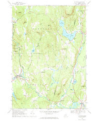 Buckfield Maine Historical topographic map, 1:24000 scale, 7.5 X 7.5 Minute, Year 1967