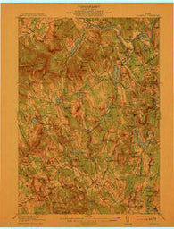 Buckfield Maine Historical topographic map, 1:62500 scale, 15 X 15 Minute, Year 1913