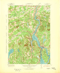 Bucksport Maine Historical topographic map, 1:62500 scale, 15 X 15 Minute, Year 1942