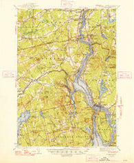 Bucksport Maine Historical topographic map, 1:62500 scale, 15 X 15 Minute, Year 1948