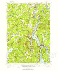 Bucksport Maine Historical topographic map, 1:62500 scale, 15 X 15 Minute, Year 1955