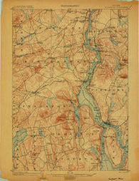 Bucksport Maine Historical topographic map, 1:62500 scale, 15 X 15 Minute, Year 1902