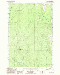 Bull Brook Maine Historical topographic map, 1:24000 scale, 7.5 X 7.5 Minute, Year 1986