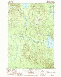 Burlington Maine Historical topographic map, 1:24000 scale, 7.5 X 7.5 Minute, Year 1988