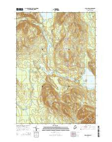 Burlington Maine Current topographic map, 1:24000 scale, 7.5 X 7.5 Minute, Year 2014