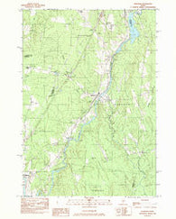 Burnham Maine Historical topographic map, 1:24000 scale, 7.5 X 7.5 Minute, Year 1982