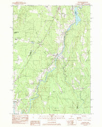 Burnham Maine Historical topographic map, 1:24000 scale, 7.5 X 7.5 Minute, Year 1982