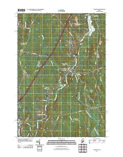 Burnham Maine Historical topographic map, 1:24000 scale, 7.5 X 7.5 Minute, Year 2011