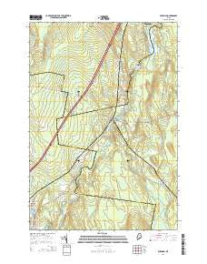 Burnham Maine Current topographic map, 1:24000 scale, 7.5 X 7.5 Minute, Year 2014