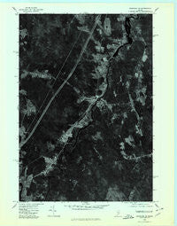 Burnham NW Maine Historical topographic map, 1:24000 scale, 7.5 X 7.5 Minute, Year 1975