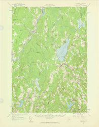 Burnham Maine Historical topographic map, 1:62500 scale, 15 X 15 Minute, Year 1957