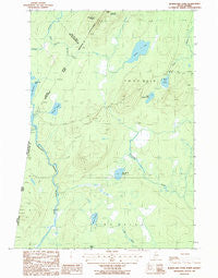Burntland Pond Maine Historical topographic map, 1:24000 scale, 7.5 X 7.5 Minute, Year 1986