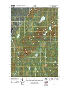 Burntland Pond Maine Historical topographic map, 1:24000 scale, 7.5 X 7.5 Minute, Year 2011