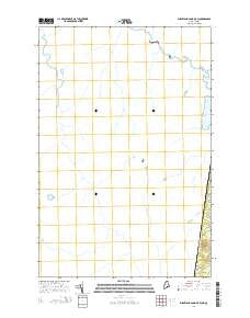 Burntland Pond OE W Maine Current topographic map, 1:24000 scale, 7.5 X 7.5 Minute, Year 2014