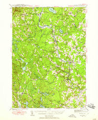 Buxton Maine Historical topographic map, 1:62500 scale, 15 X 15 Minute, Year 1942