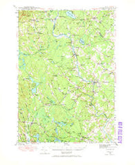 Buxton Maine Historical topographic map, 1:62500 scale, 15 X 15 Minute, Year 1942